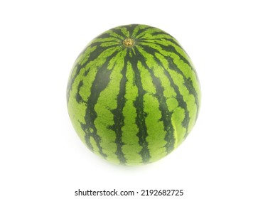 Whole Watermelon Isolated On White