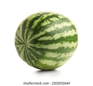 Whole Watermelon On White Background