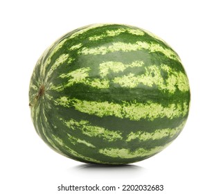 Whole Watermelon On White Background