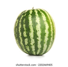 Whole Watermelon On White Background