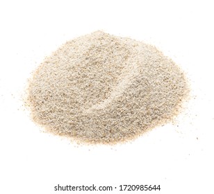 Whole Wheat Barley Flour Isolated On White Background