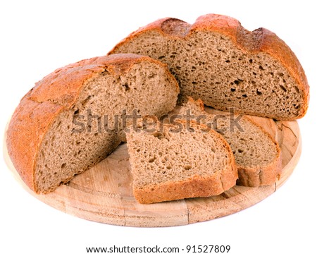 Similar – Image, Stock Photo Rustic bread on wooden table