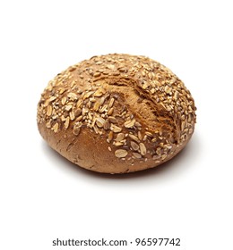 Whole Wheat Bread On White Background