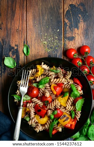 Similar – Pasta salad Food Vegetable