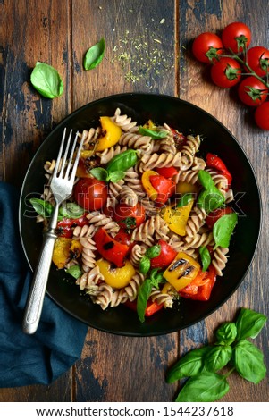 Similar – Pasta salad Food Vegetable