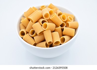 Whole Wheat Mezze Rigatoni Pasta White Stock Photo (Edit Now) 2126395508