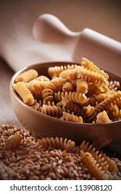 Whole Wheat Pasta In Bowl