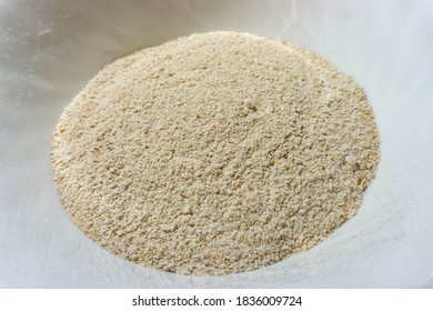 Whole Wheat Pizza Flour In A Bowl