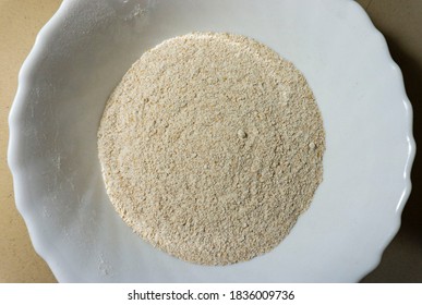 Whole Wheat Pizza Flour In A Bowl