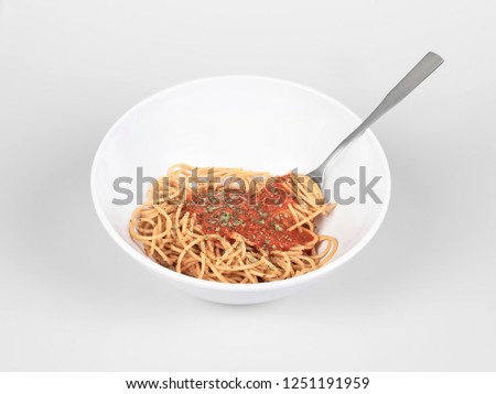 Similar – Image, Stock Photo chilli prawn linguine Food