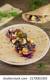 Whole Wheat Tortilla Tacos With Vegetables