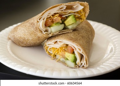 Whole Wheat Turkey And Avocado Sandwich Wrap