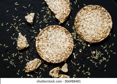 Whole-grain Rice Cakes Diet, Selective Focus