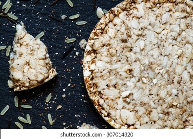 Whole-grain Rice Cakes Diet, Selective Focus