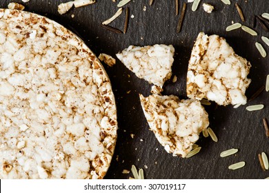 Whole-grain Rice Cakes Diet, Selective Focus