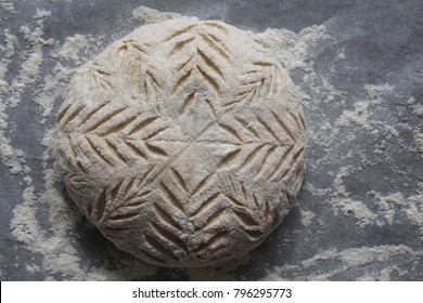 Wholegrain Sour Dough Artisan Bread In The Making