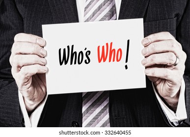 Who's Who, Induction Training Headlines Concept.