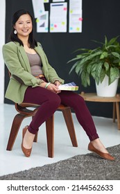 Why Wait For Opportunity When You Can Create It. Portrait Of A Young Creative Businesswoman Sitting And Holding Colour Swatches.