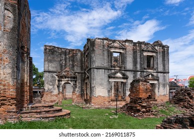 Wichayen House. Old Renaissance Style Of Residence In Lop Buri, Thailand