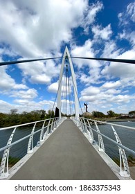 Wichita, Kansas - 2020: The Keeper Of The Plains Is A 44-foot, 5-ton Weathered Steel Sculpture By Kiowa-Comanche Artist Blackbear Bosin At The Confluence Of The Arkansas And Little Arkansas Rivers. 