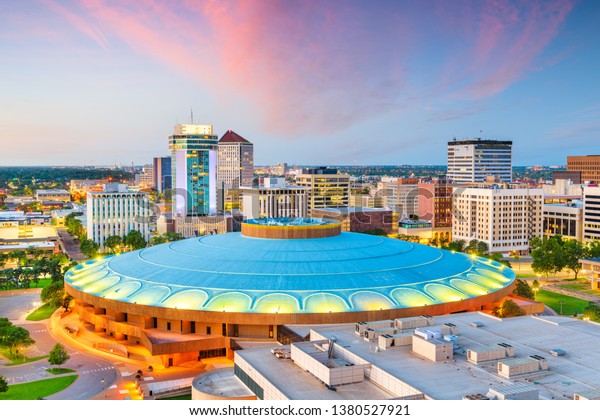 Wichita Kansas Usa Downtown City Skyline Stock Photo (Edit Now) 1380527921