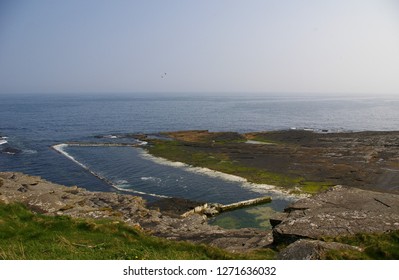 Wick, Caithness, Scotland, UK. April 21, 2011. The Trinkie Outdoor Swimming Pool Is Filled From The North Sea.