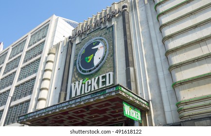 Wicked Musical At Apollo Theatre In London - LONDON / ENGLAND - SEPTEMBER 15, 2016