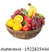 fruit basket isolated