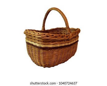White Willow Wicker Hollander Shopping Basket Mini 