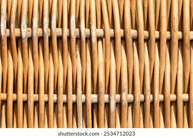 Wicker basket texture. Detailed view of woven pattern natural fibers. Rustic and traditional craftsmanship visible in the intricate design. - Powered by Shutterstock