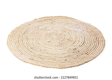 Wicker Carpet On White Background