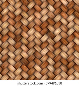 Wicker Rattan Seamless Texture For CG