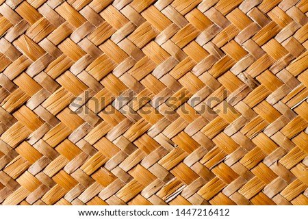 wicker textur Texture background - Thai handicraft weaven from lepironia articulata plant