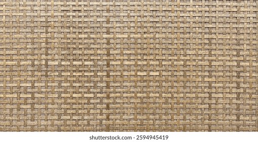 Wickerwork texture background and bamboo. The ancient classic pattern