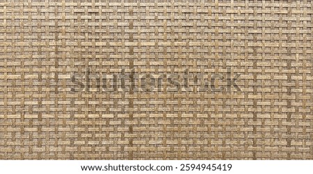 Wickerwork texture background and bamboo. The ancient classic pattern