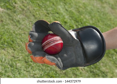 Wicket Keeper Catching A Ball