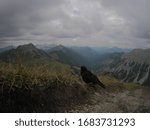 Wide Angle Landscape shot in the Alps near Tannheim in Austria