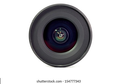 Wide Angle Lens Isolate White Background