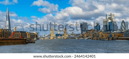 Similar – Image, Stock Photo Skyscrapers and their water reflection
