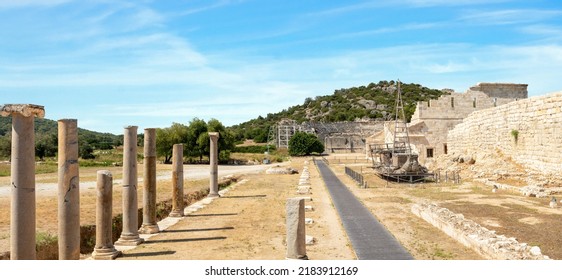 Wide Angle Photo Of Patara Ancient City.