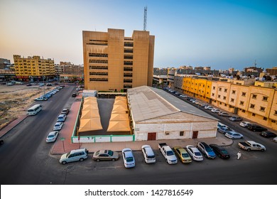 Wide Angle View Of Dammam Street -Dammam Saudi Arabia. Photo Taken Month Of April  Date 27 Year 2018.