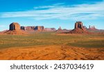 Wide Angle View of Monument Valley Navajo Tribal Park, in Utah