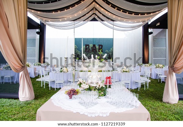 Wide Angle View Wedding Reception Venue Stock Photo Edit Now