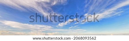 wide blue sky clouds color summer for nature background