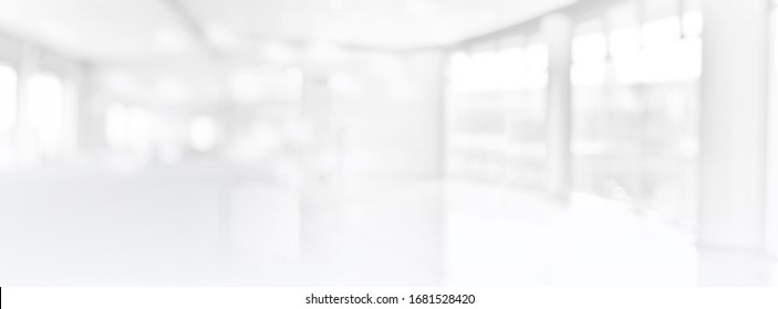 Wide Blurred Empty Abstract Building Pathway Background From Perspective Building Hallway for banner background, way go to success concept - Shutterstock ID 1681528420