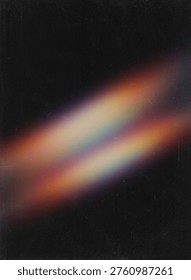 Wide Diagonal Gradient Light Leak on Dark Textured Film Background