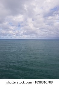 Wide Open Ocean With Clouds