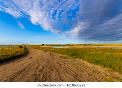 Wide Open Prairies Near Saskatoon  Saskatchewan Canada