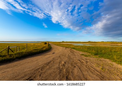 Wide Open Prairies Near Saskatoon  Saskatchewan Canada