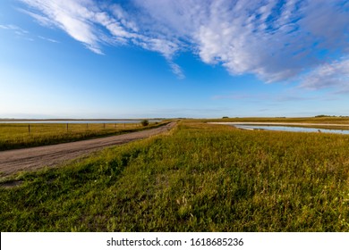 Wide Open Prairies Near Saskatoon  Saskatchewan Canada